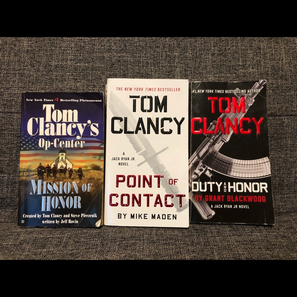 Book Bundle TOM CLANCY #1 NY Bestseller Author 3bk